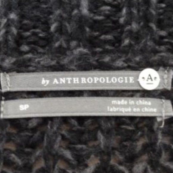 Anthropologie SP Dark Heather Gray Long Sleeve Sweater - Picture 3 of 4